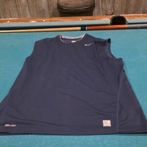 Nike Men's Navy Dri-FIT Tank Top